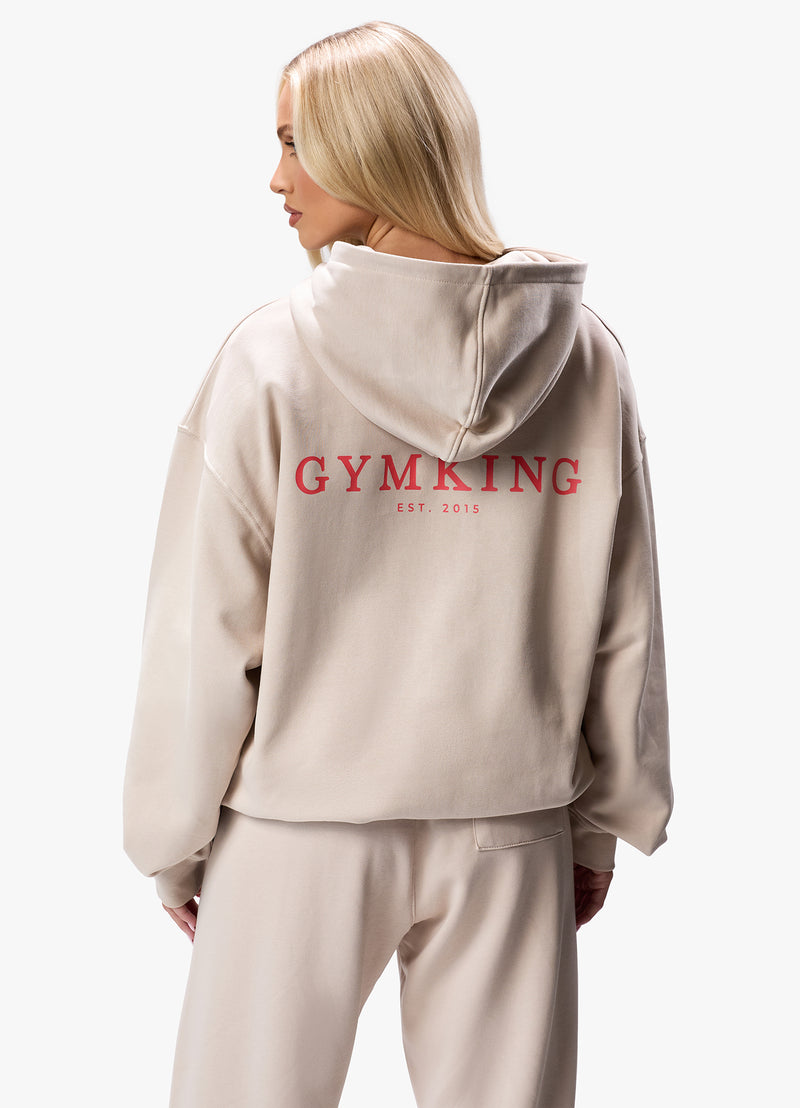 Gym King Established Relaxed Fit Hood - Clay