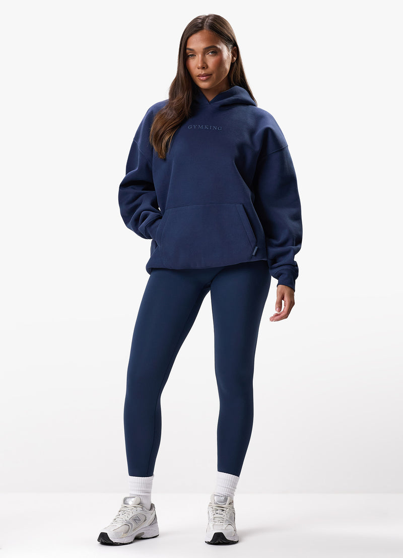 Gym King Luxe Hood - Rich Blue