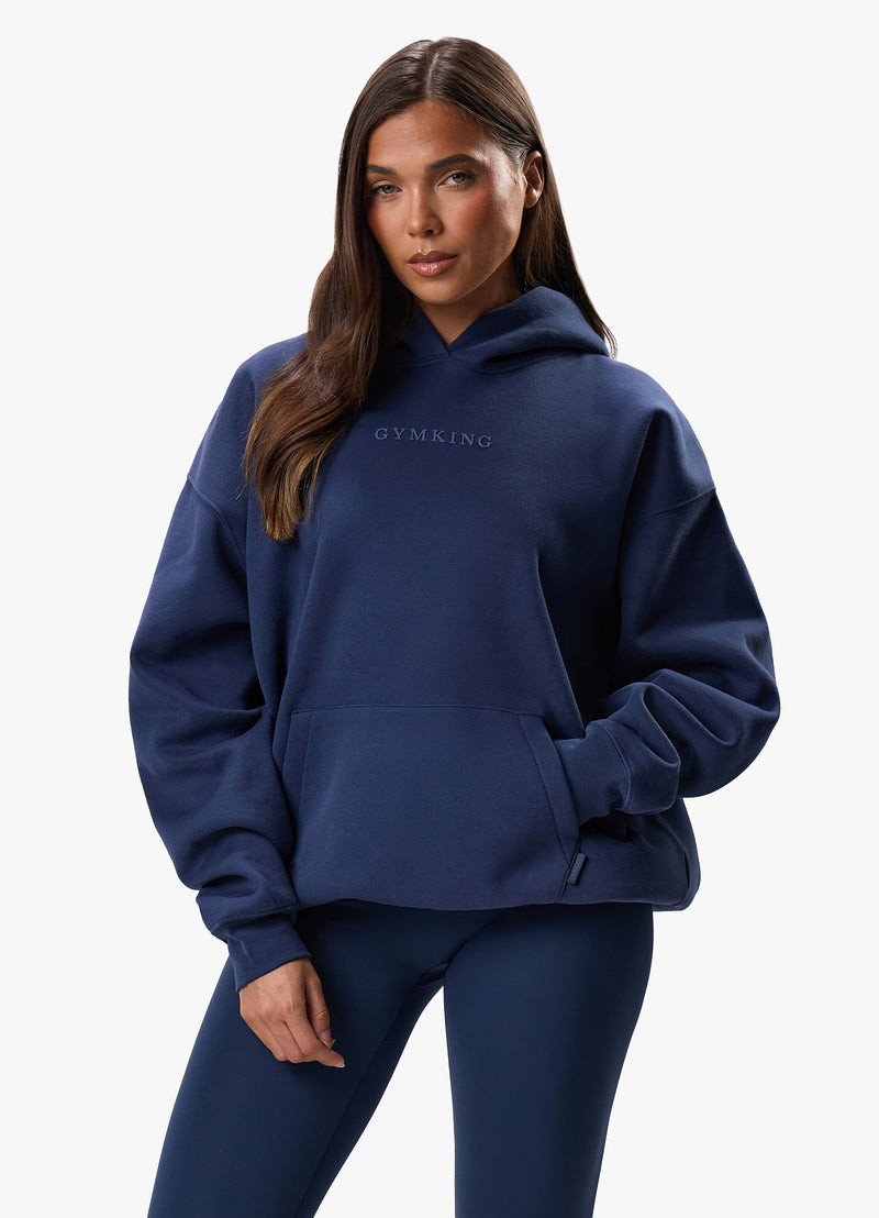 Gym King Luxe Hood - Rich Blue