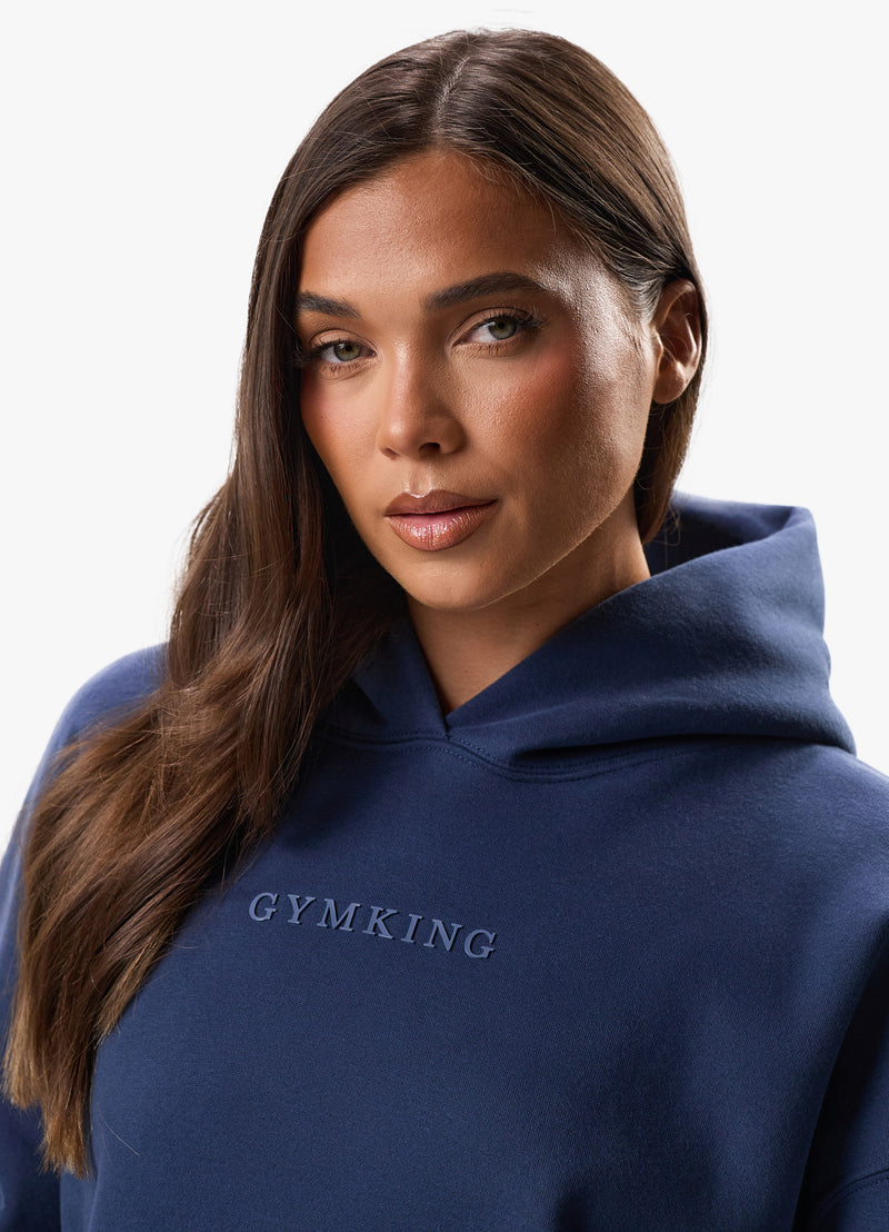 Gym King Luxe Hood - Rich Blue