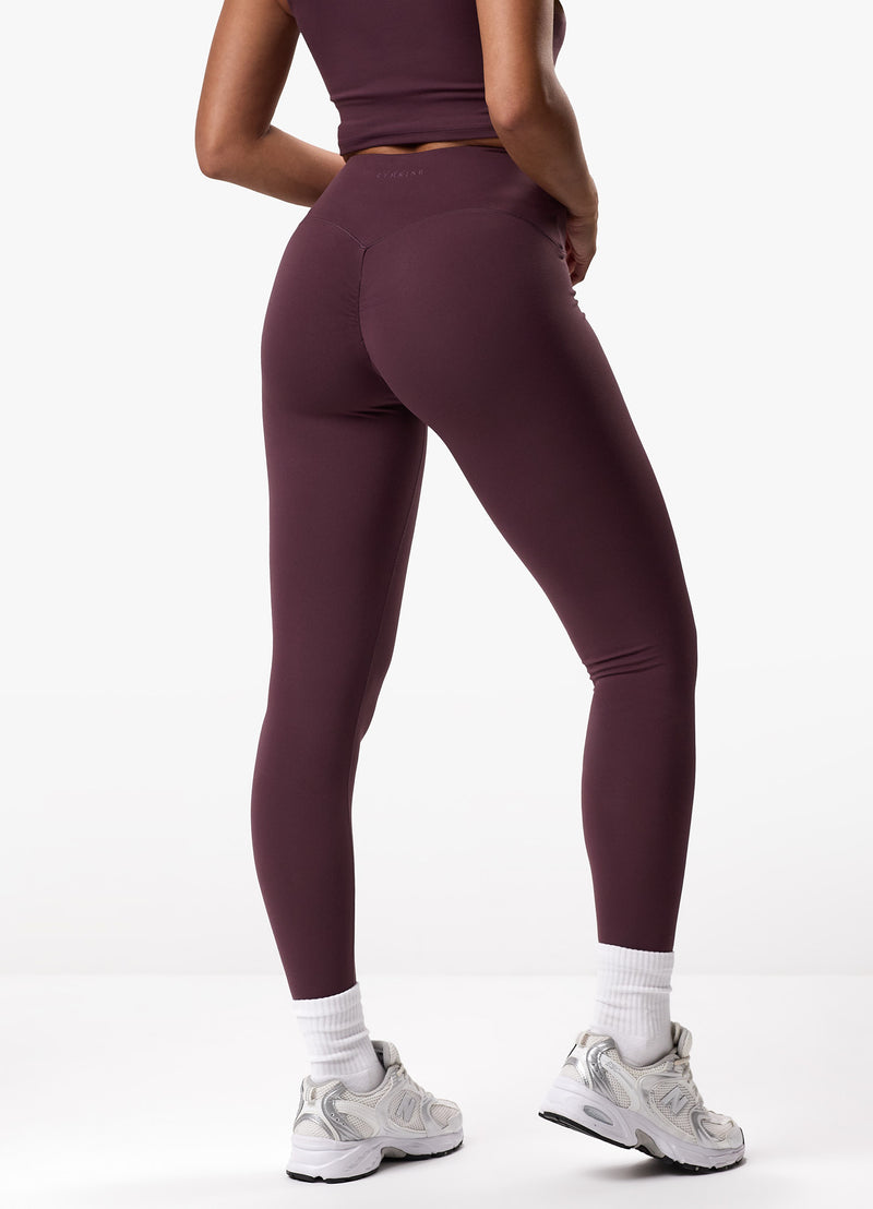 Gym King Peach Luxe Legging - Deep Plum Luxe