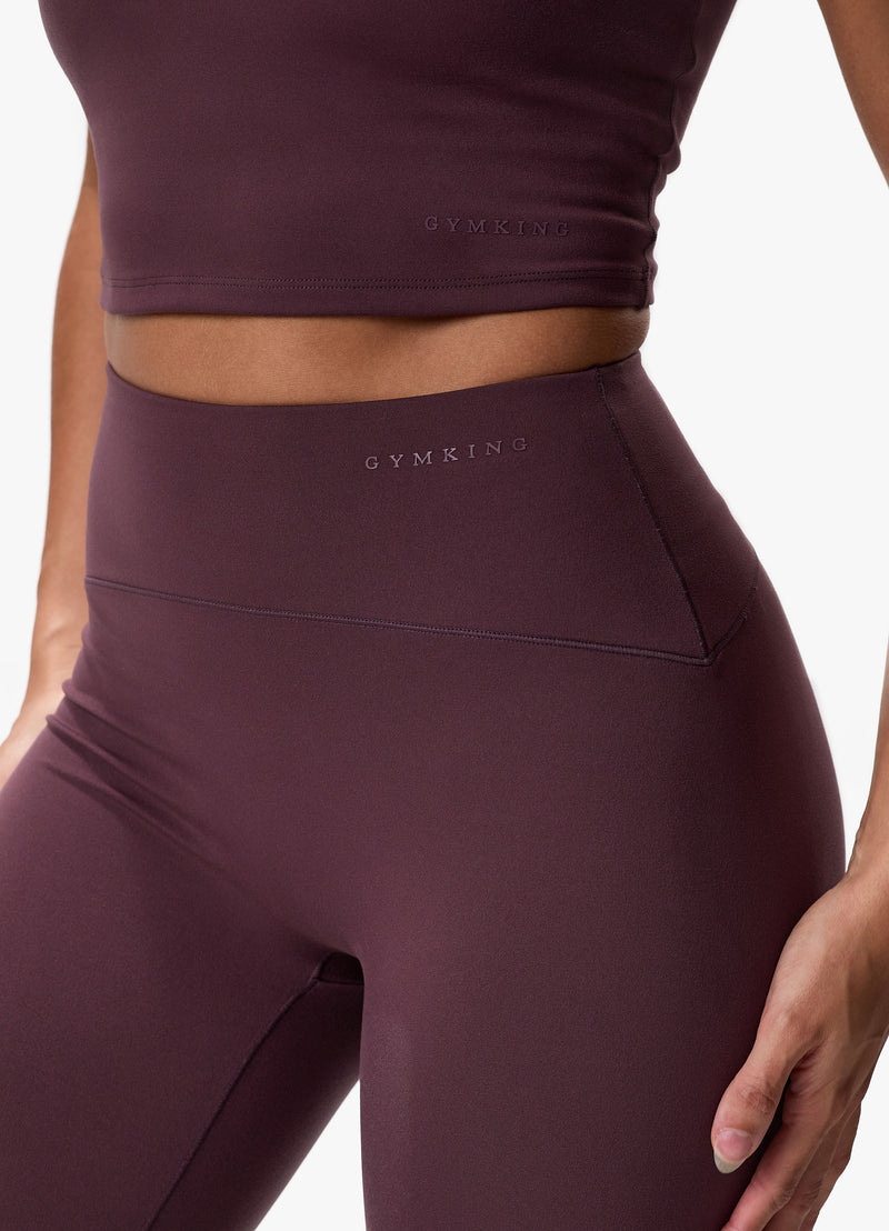 Gym King Peach Luxe Legging - Deep Plum Luxe