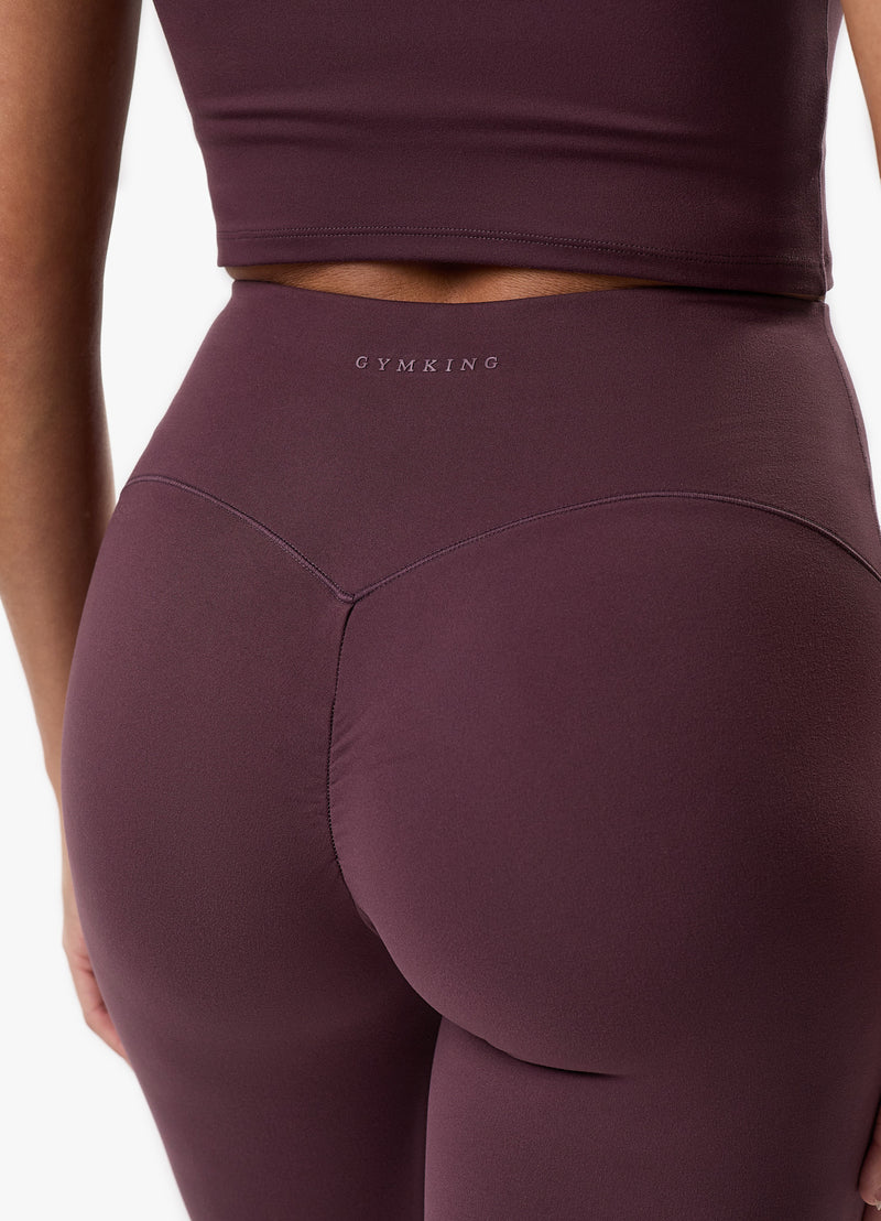 Gym King Peach Luxe Legging - Deep Plum Luxe