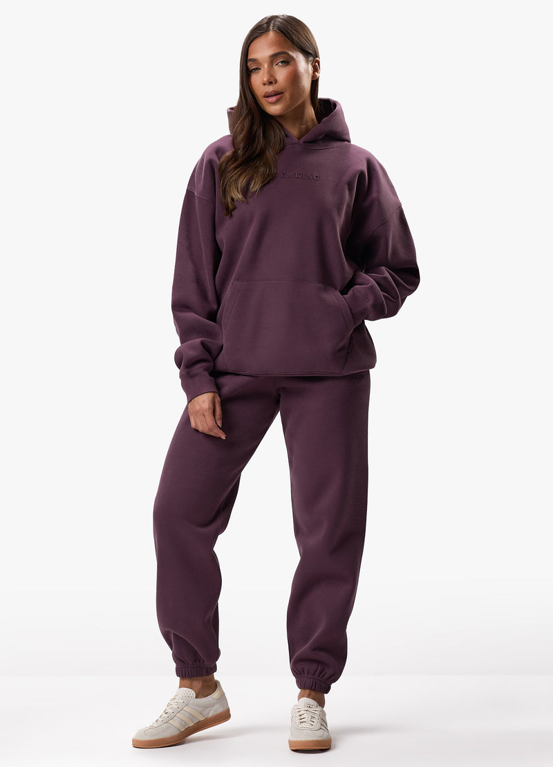 Gym King Luxe Hood - Deep Plum