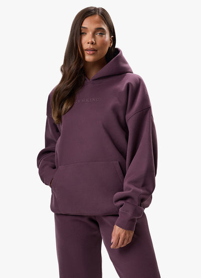 Gym King Luxe Hood - Deep Plum