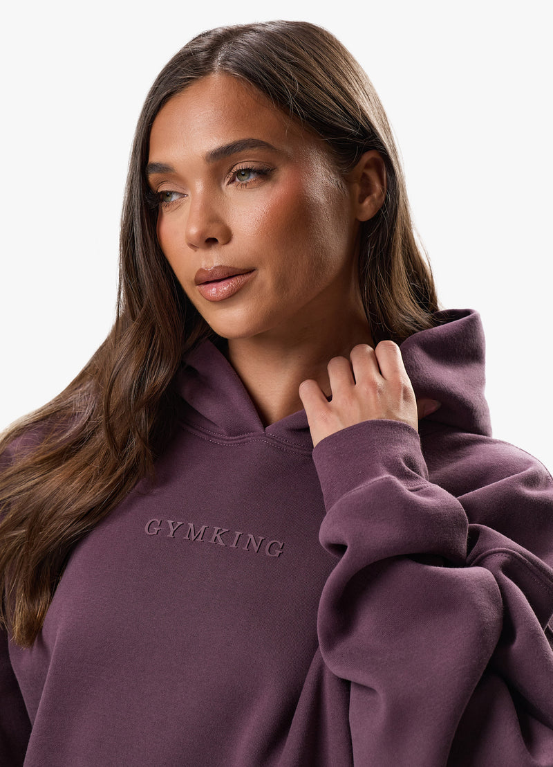 Gym King Luxe Hood - Deep Plum