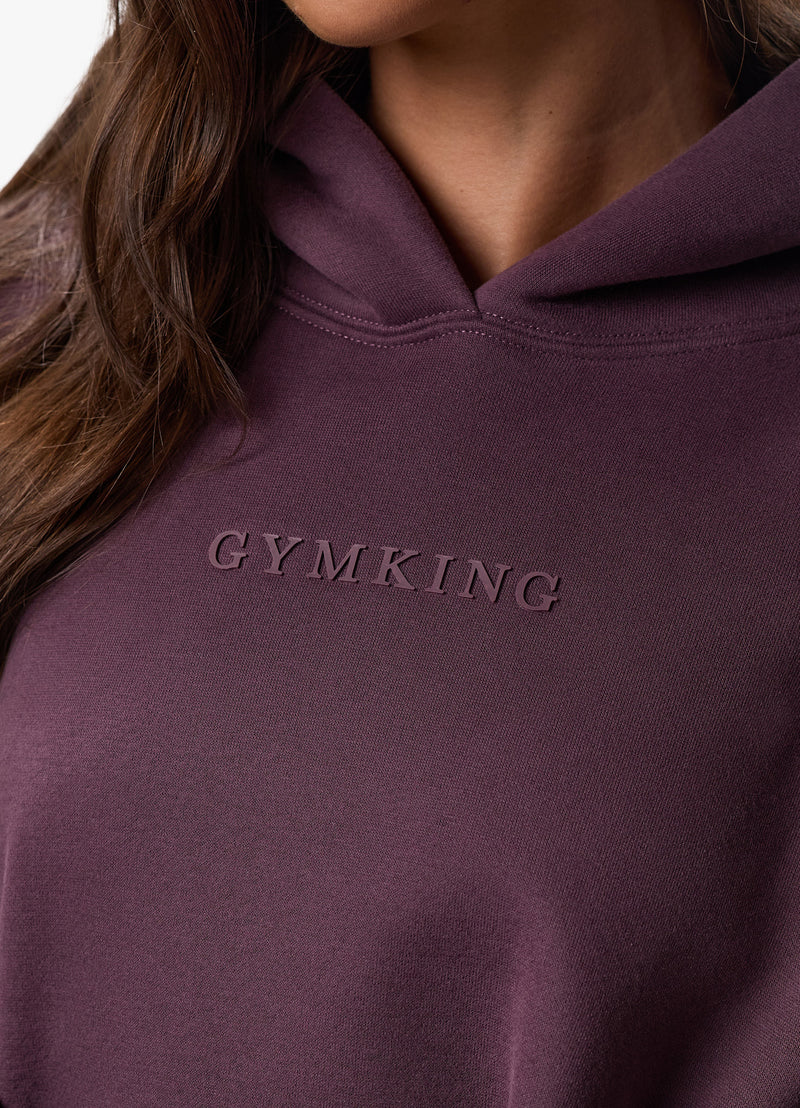 Gym King Luxe Hood - Deep Plum