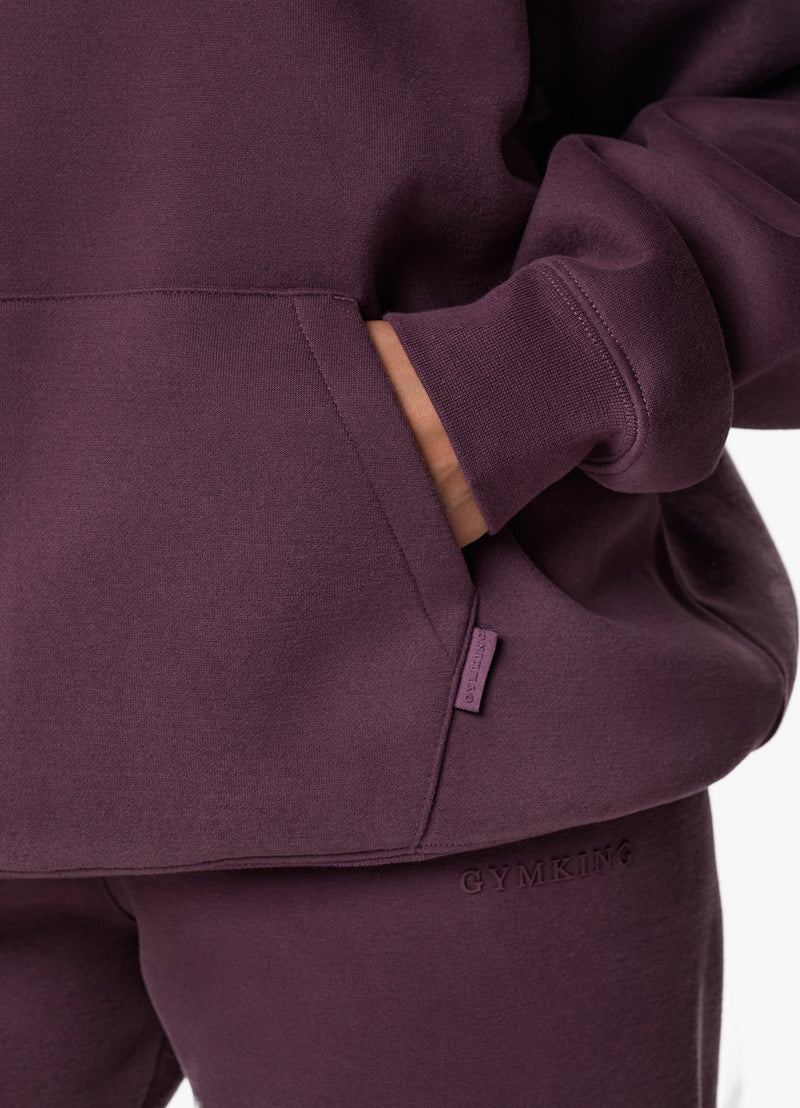 Gym King Luxe Hood - Deep Plum