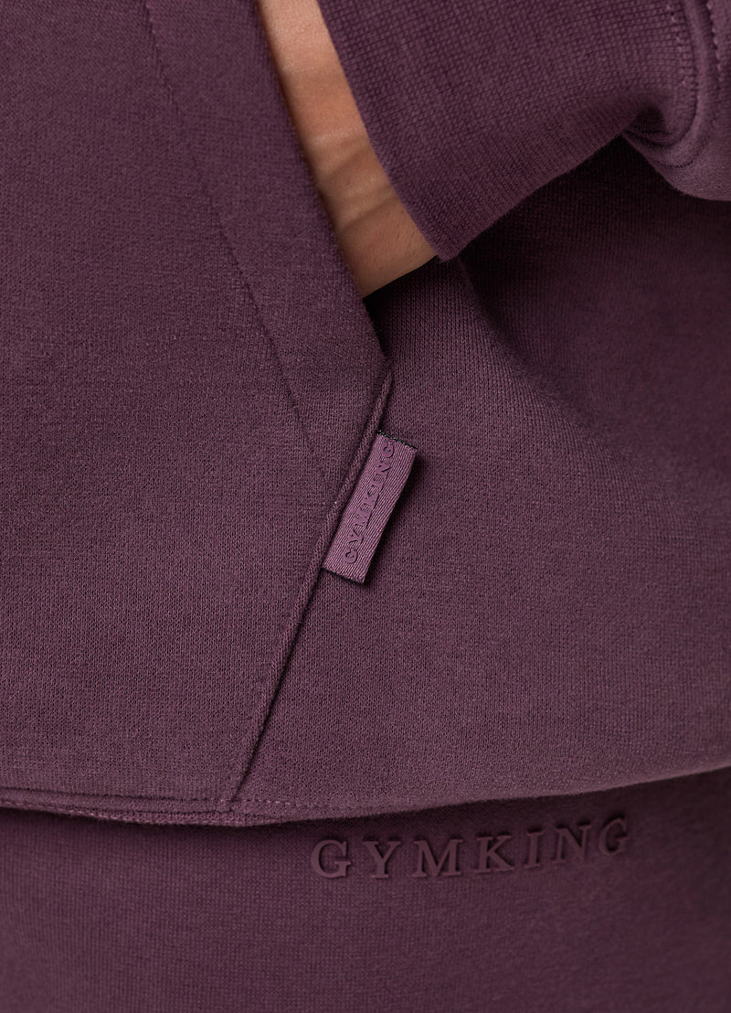 Gym King Luxe Hood - Deep Plum