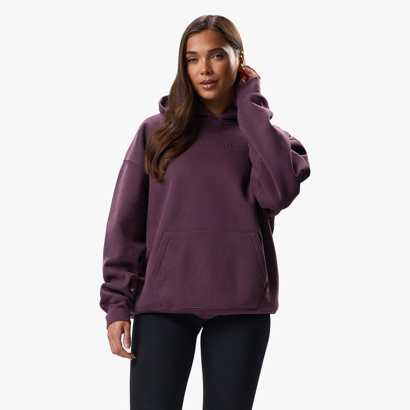 Gym King Luxe Hood - Deep Plum