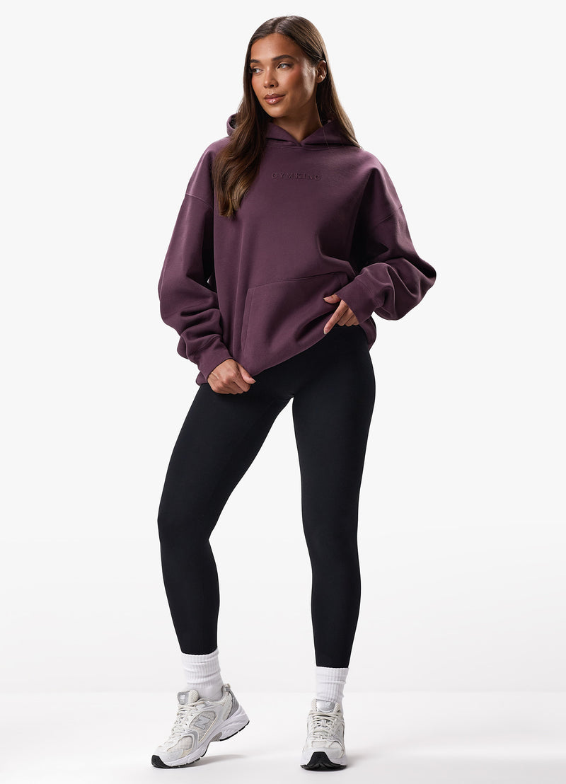 Gym King Luxe Hood - Deep Plum