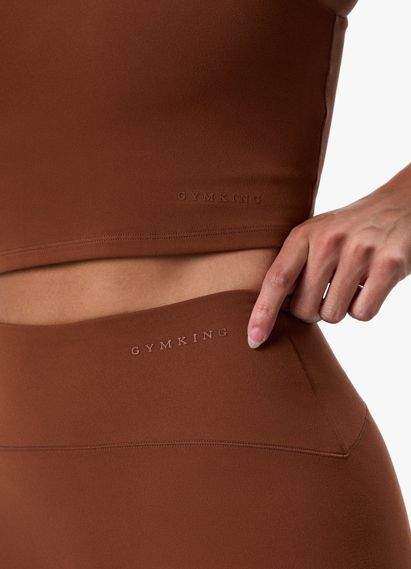 Gym King Peach Luxe Legging - Spiced Pumpkin Luxe