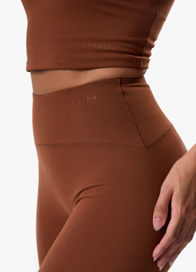 Gym King Peach Luxe Legging - Spiced Pumpkin Luxe