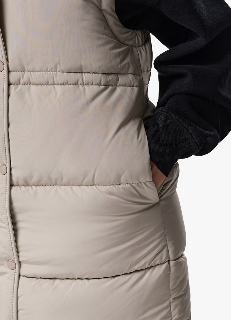 Gym King Longline Gilet - Champagne