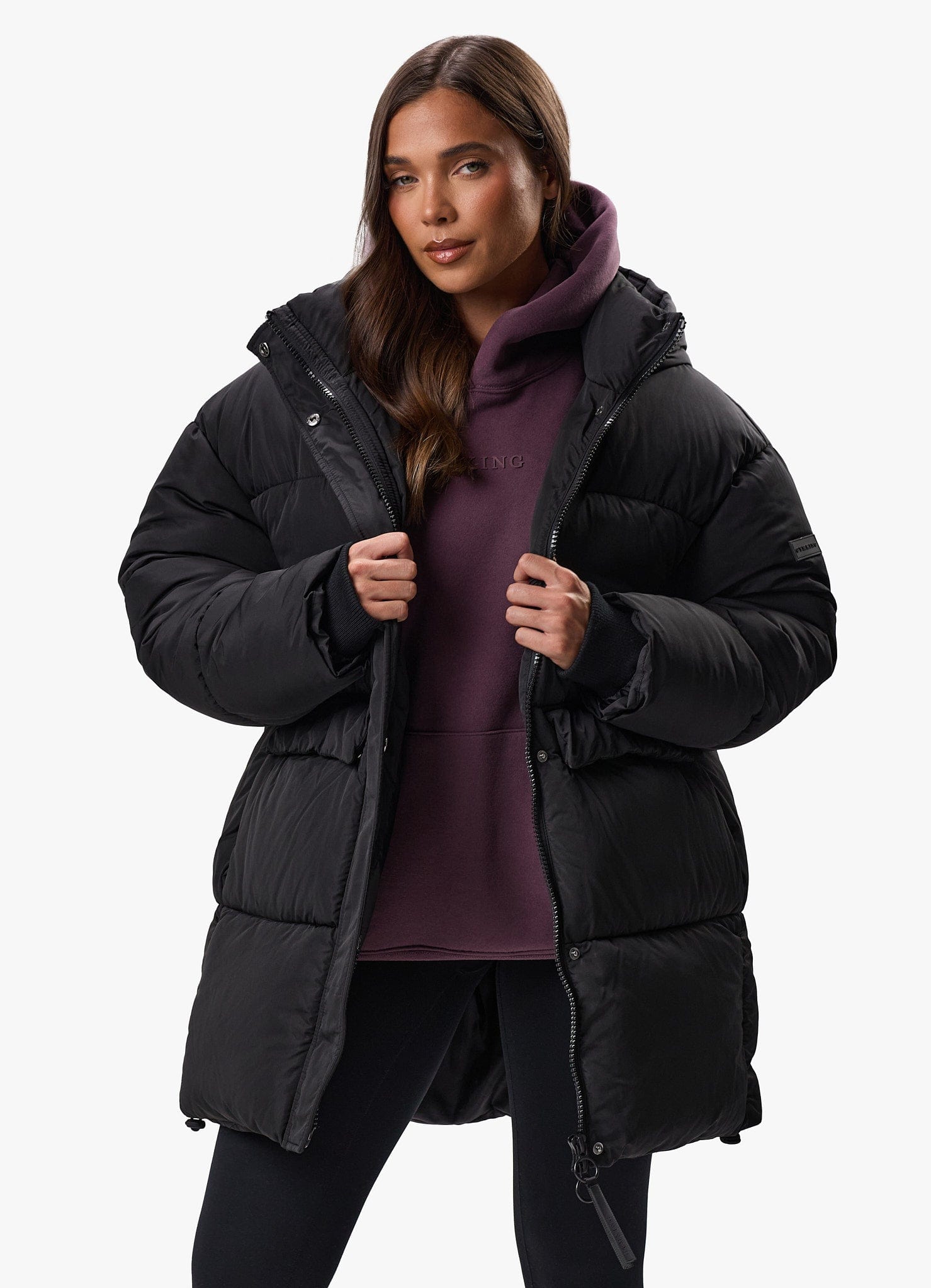 Gym King Mid Length Puffer Black 14