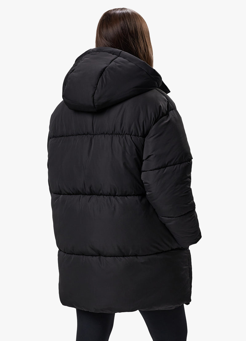 Gym King Mid Length Puffer - Black