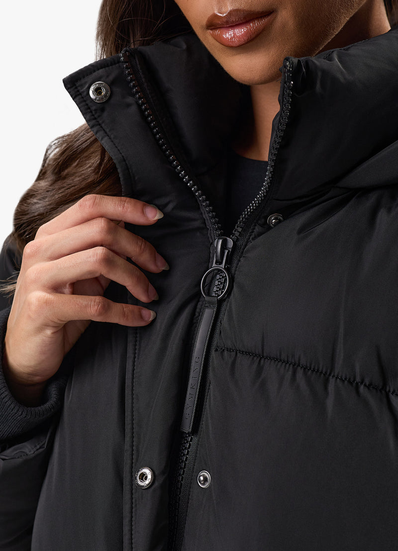 Gym King Mid Length Puffer - Black