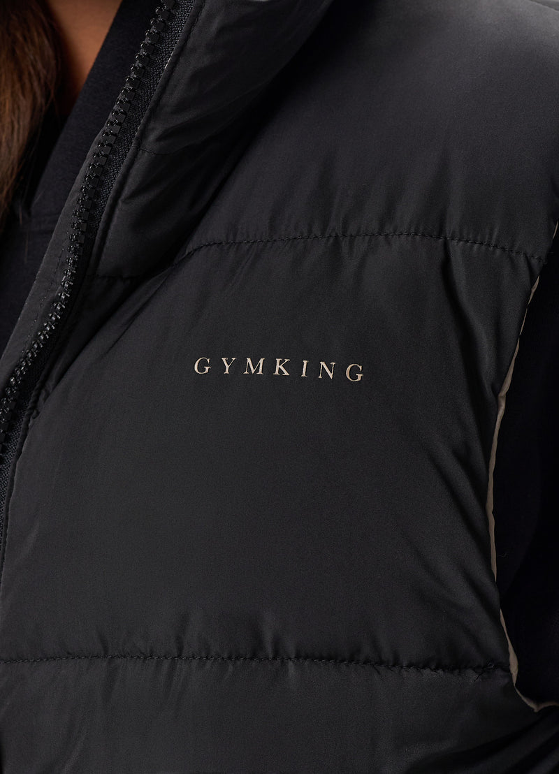 Gym King Reversible Gilet - Black