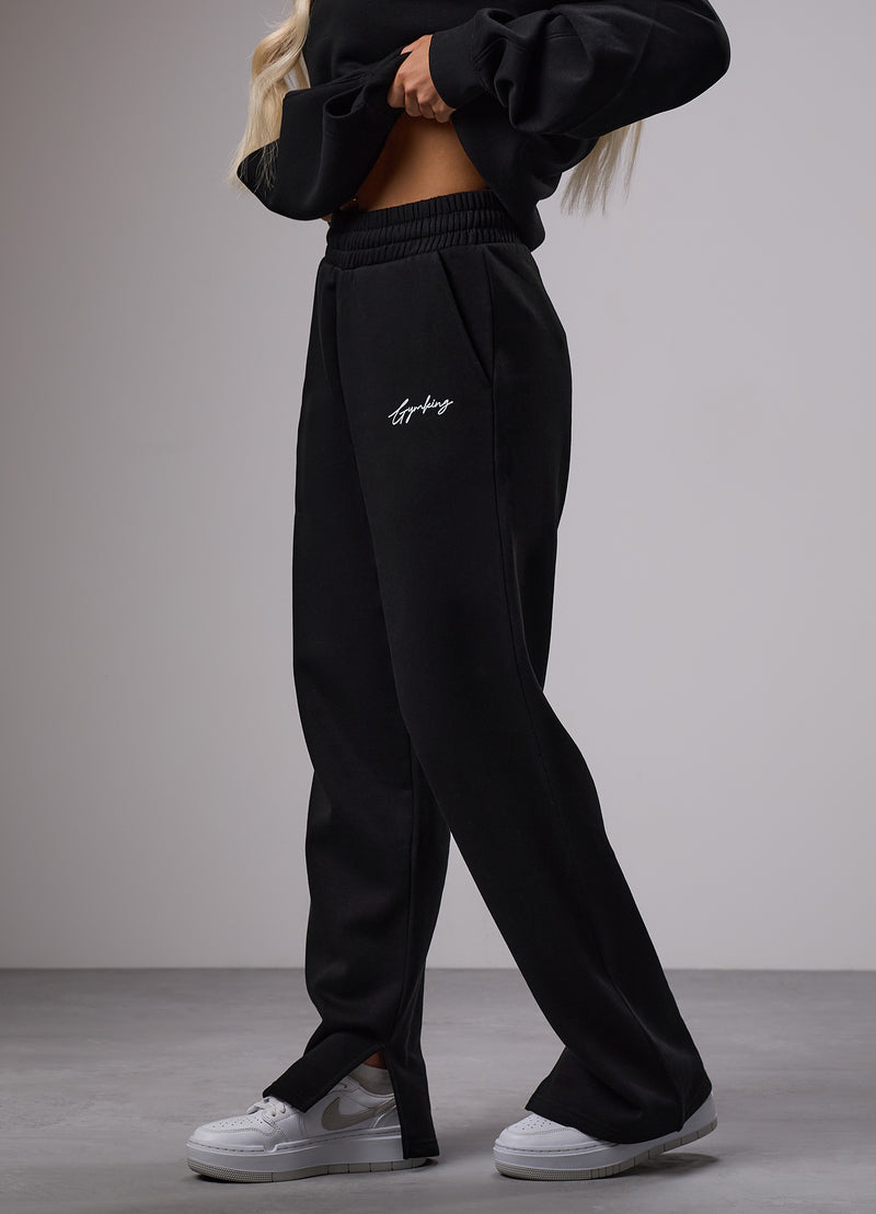 Gym King Reset Straight Leg Fleece Jogger - Black