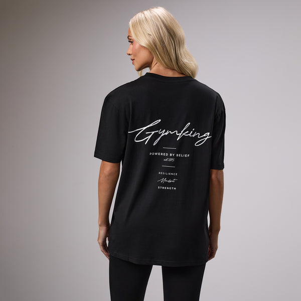 Gym King Reset Boyfriend Tee - Black