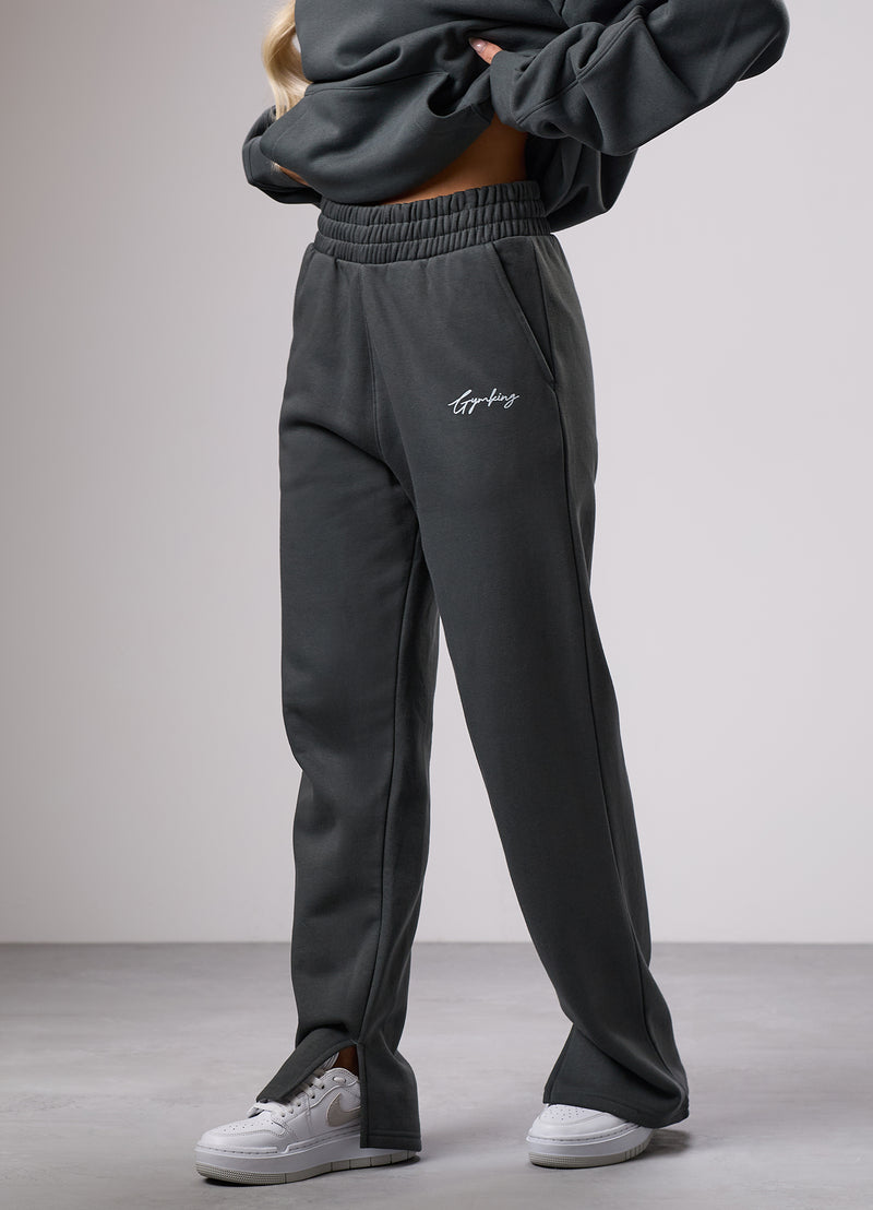 Gym King Reset Straight Leg Fleece Jogger - Green Smoke