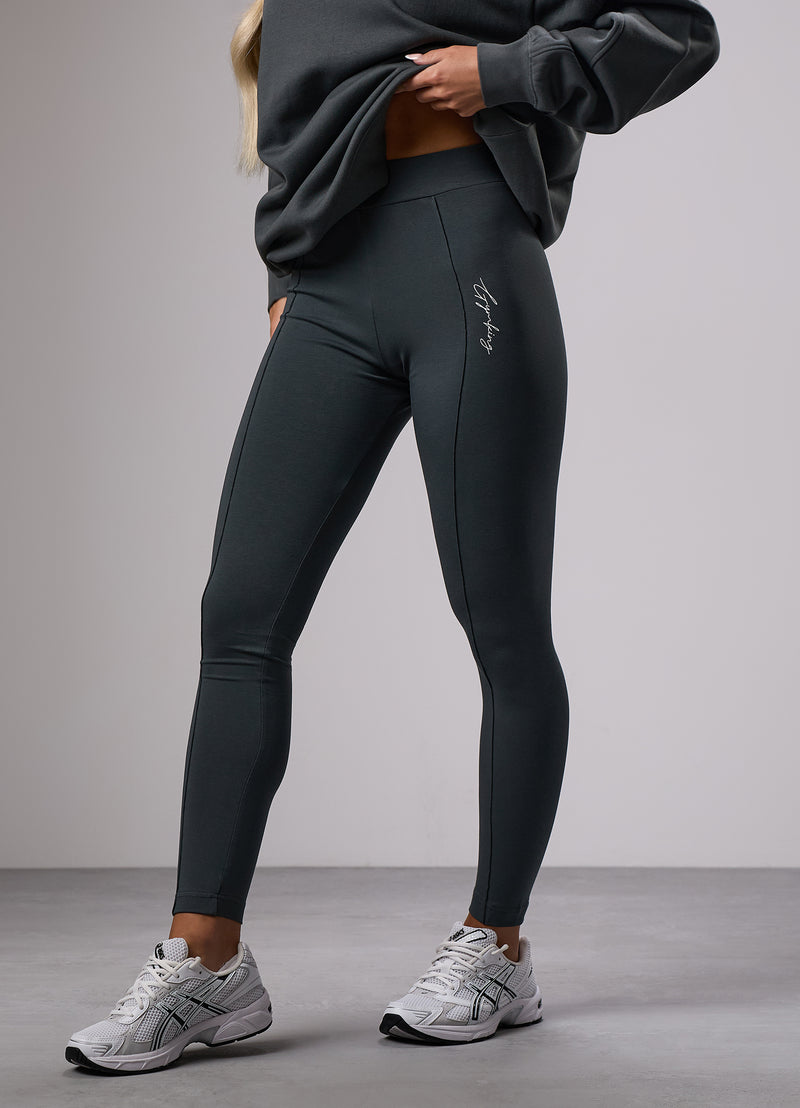 Gym King Reset Legging - Green Smoke