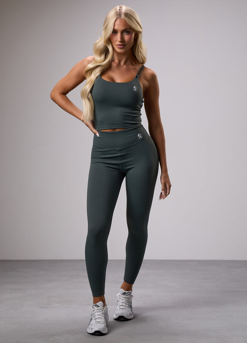 Gym King 365 Legging - Green Smoke