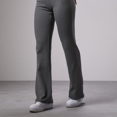 Gym King 365 Rib Flared Legging - Dark Sage