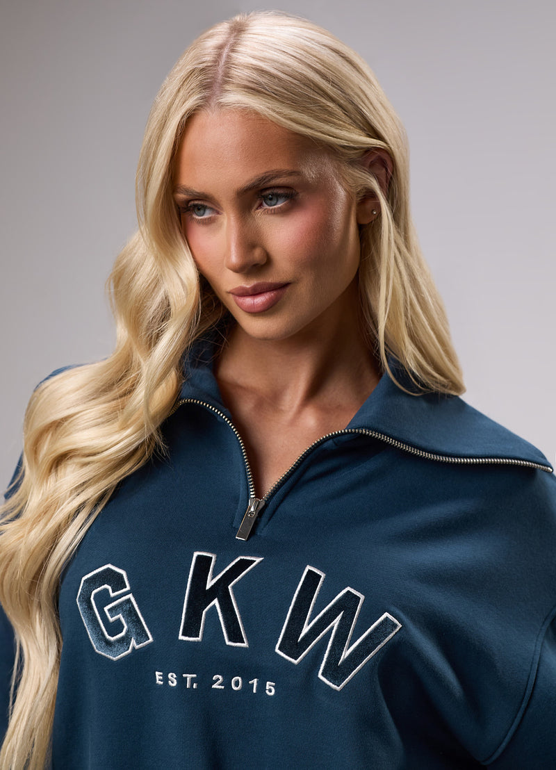 GKW Sports Luxe Rib Collar Funnel - Rich Blue