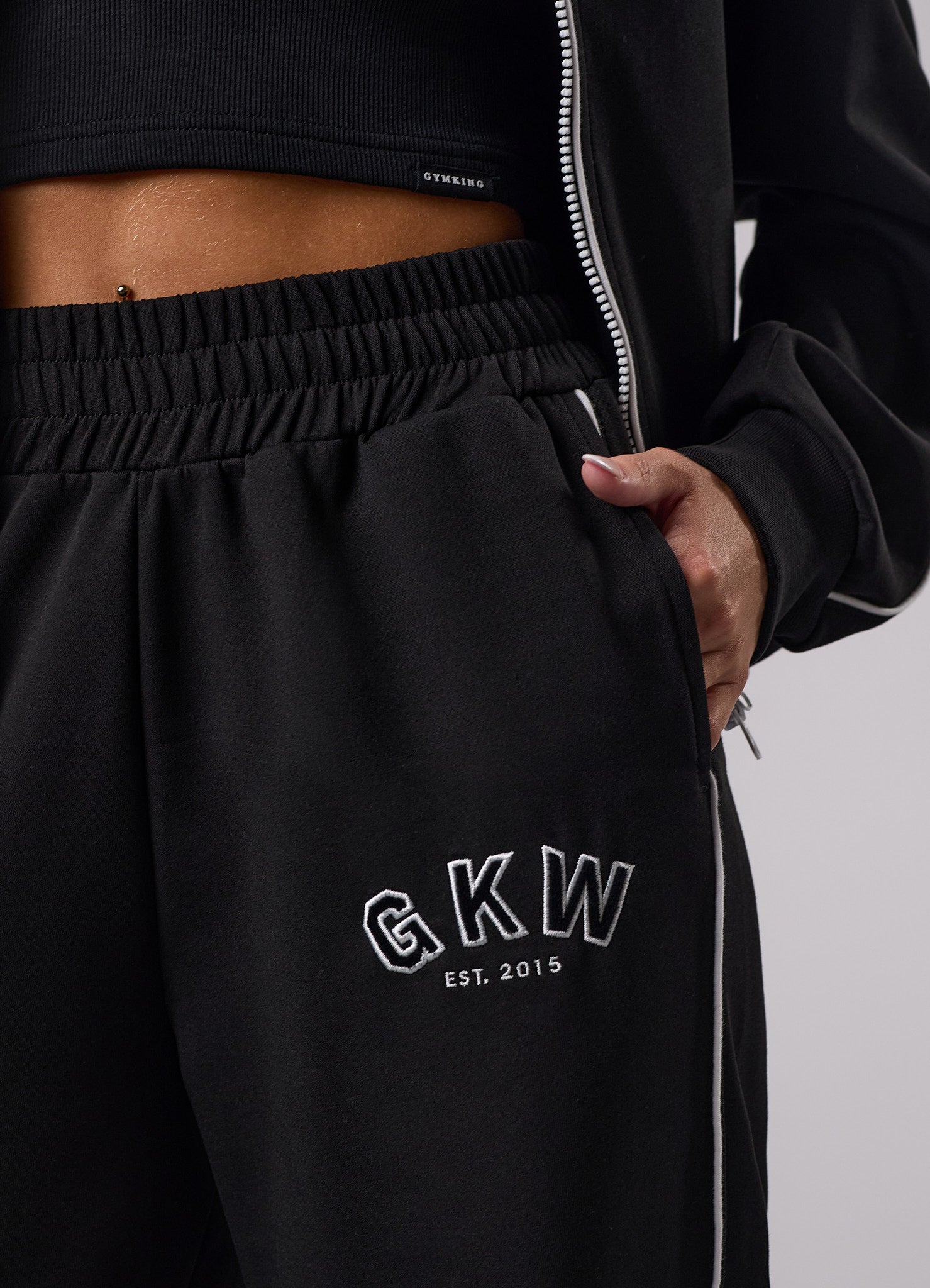 GKW Sports Luxe Track Pants Black 14