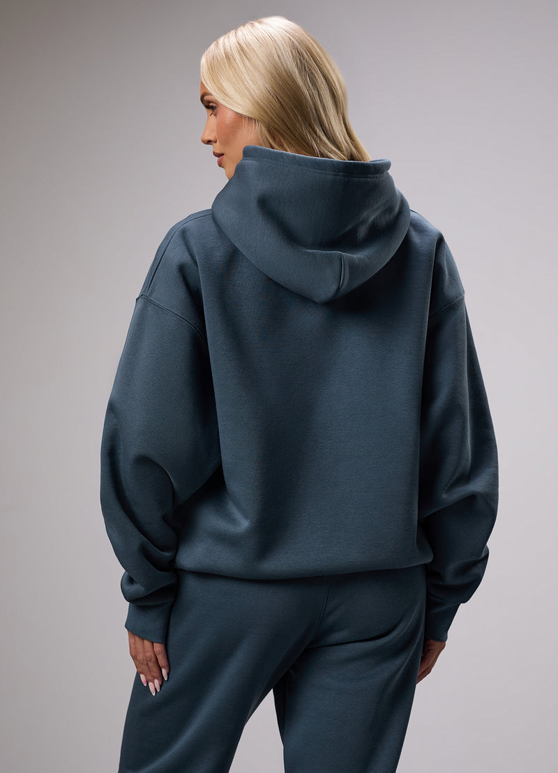 Gym King 365 Relaxed Fit Hood - Blue Grey