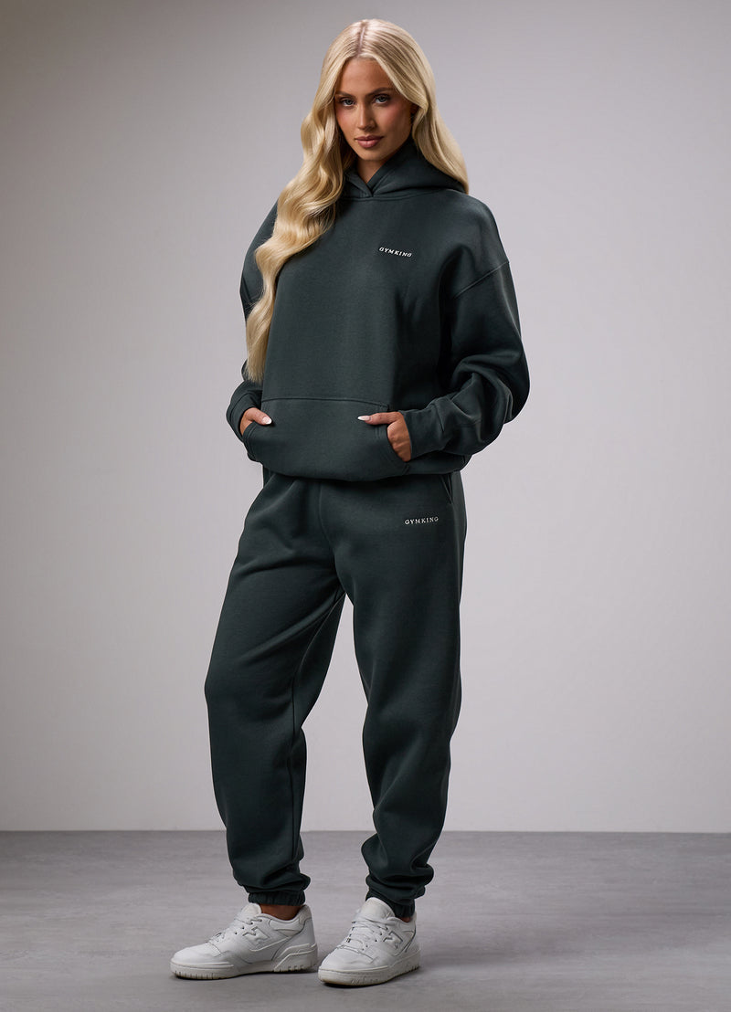 Gym King 365 Fleece Boyfriend Jogger - Green Smoke