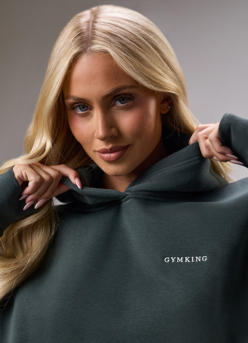 Gym King 365 Relaxed Fit Hood - Green Smoke