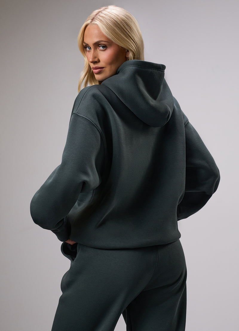 Gym King 365 Relaxed Fit Hood Tracksuit - Green Smoke