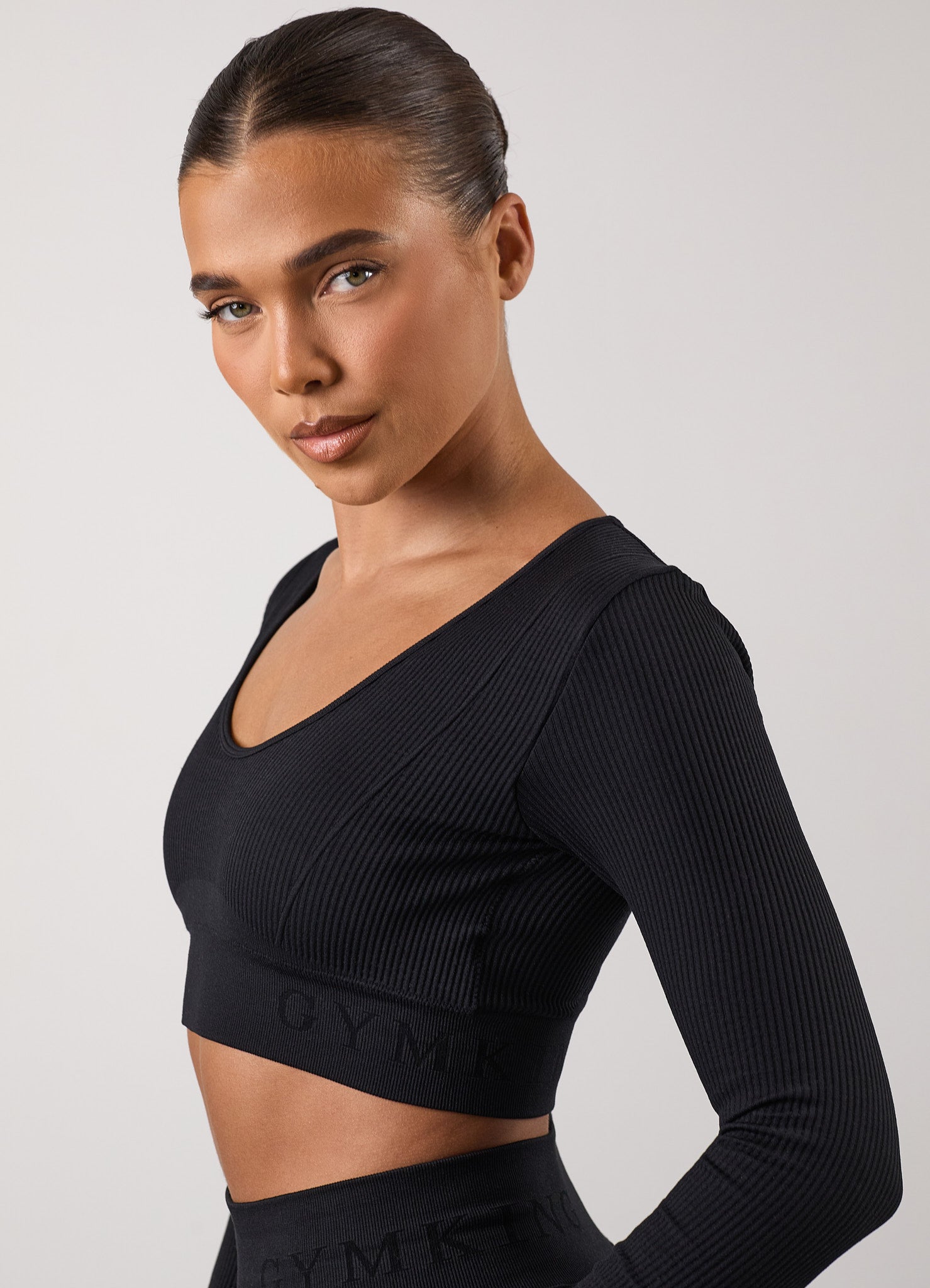 Gym King Formation Long Sleeve Tee - Black