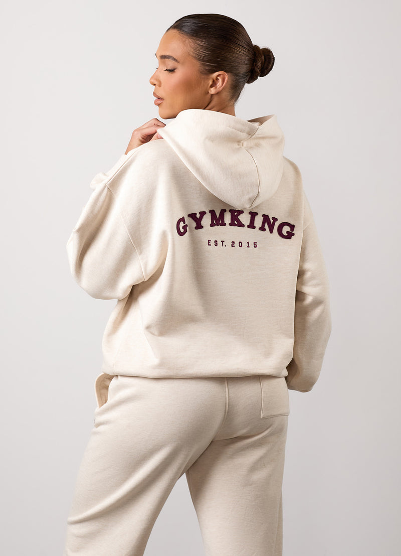 Gym King Compose Oversized Hood Tracksuit - Butterscotch Marl