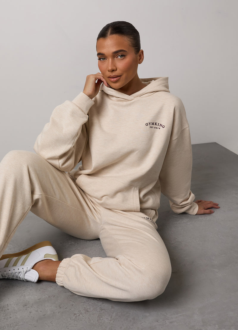 Gym King Compose Oversized Hood - Butterscotch Marl