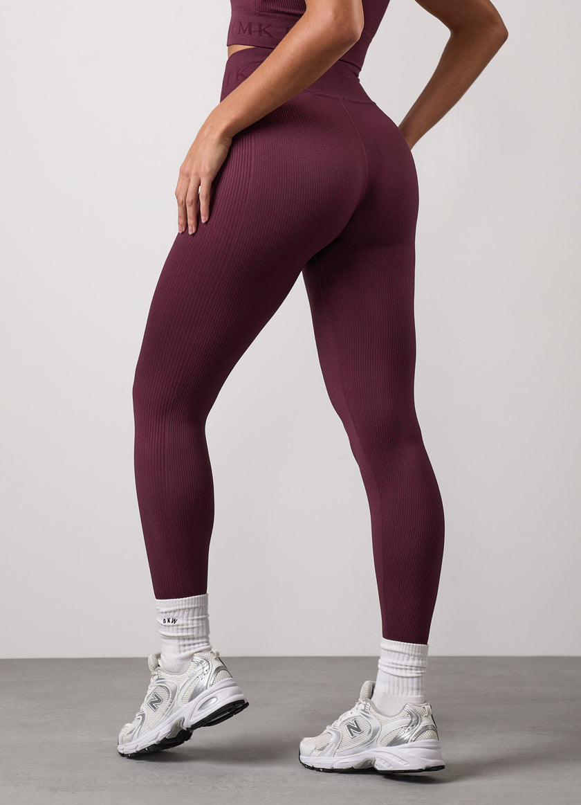 Gym King Formation Rib Legging - Fig