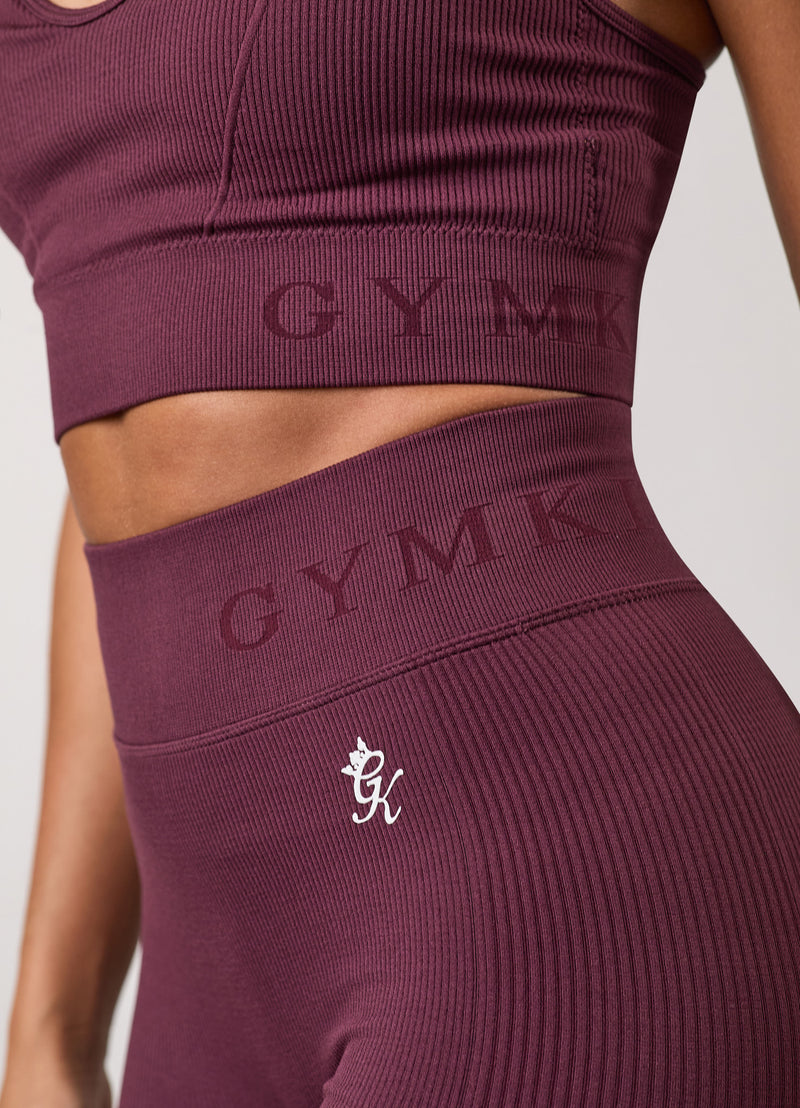 Gym King Formation Rib Legging - Fig