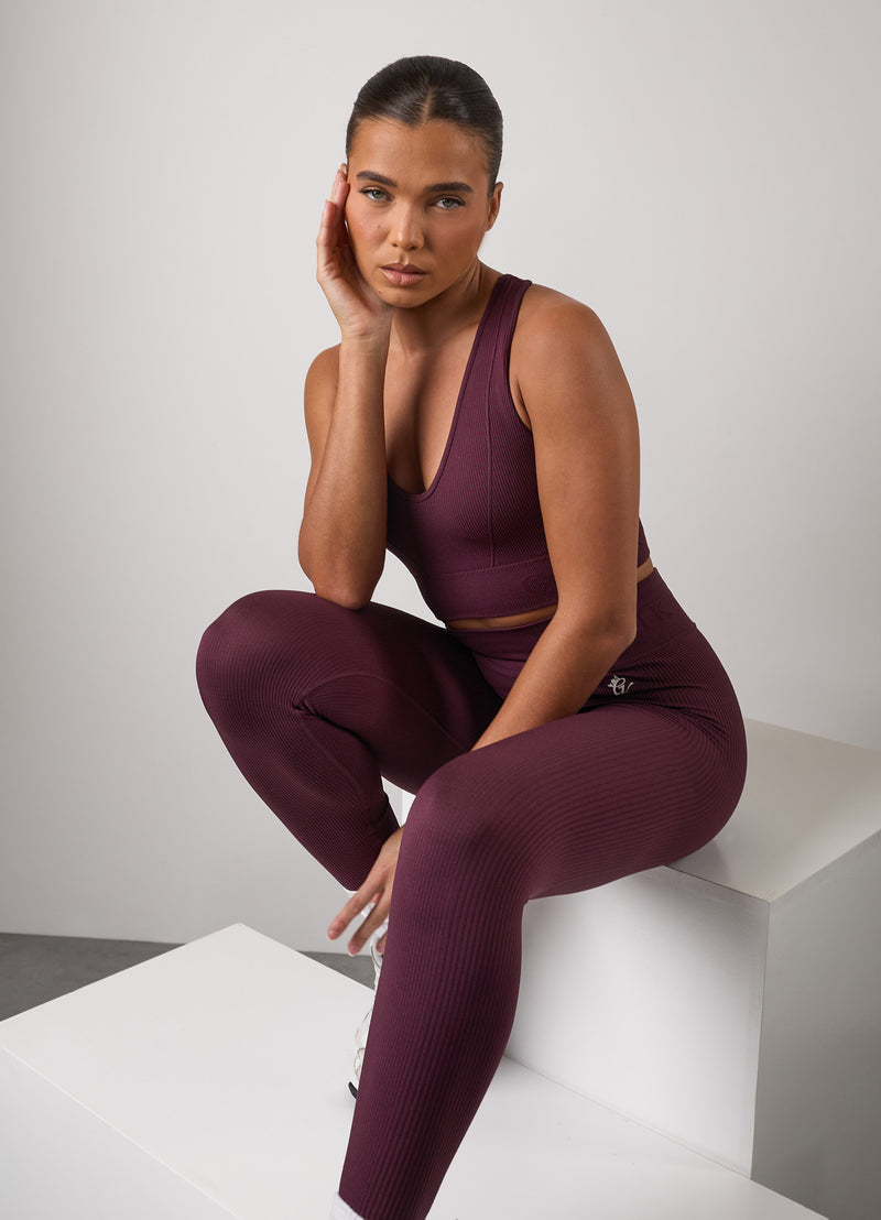 Gym King Formation Rib Legging - Fig