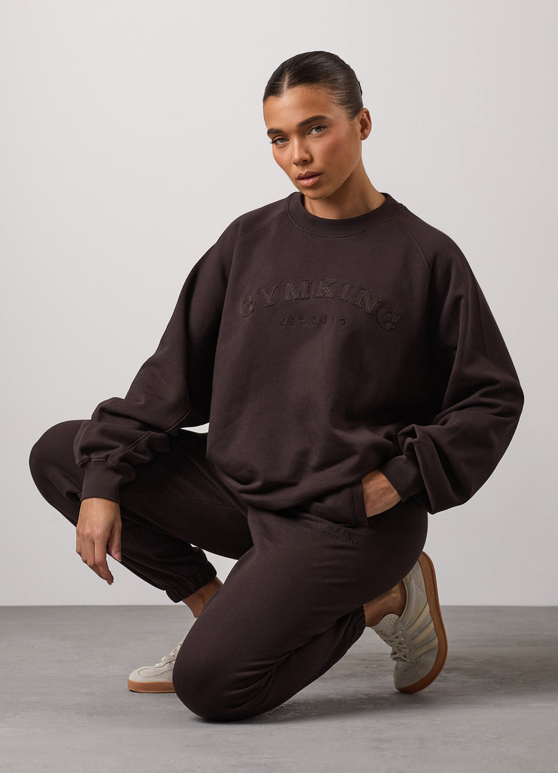 Gym King Compose Crew Tracksuit - Cocoa