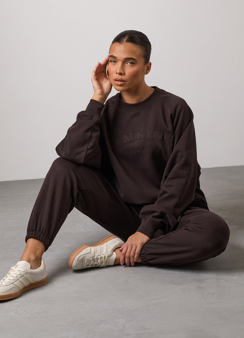 Gym King Compose Crew Tracksuit - Cocoa