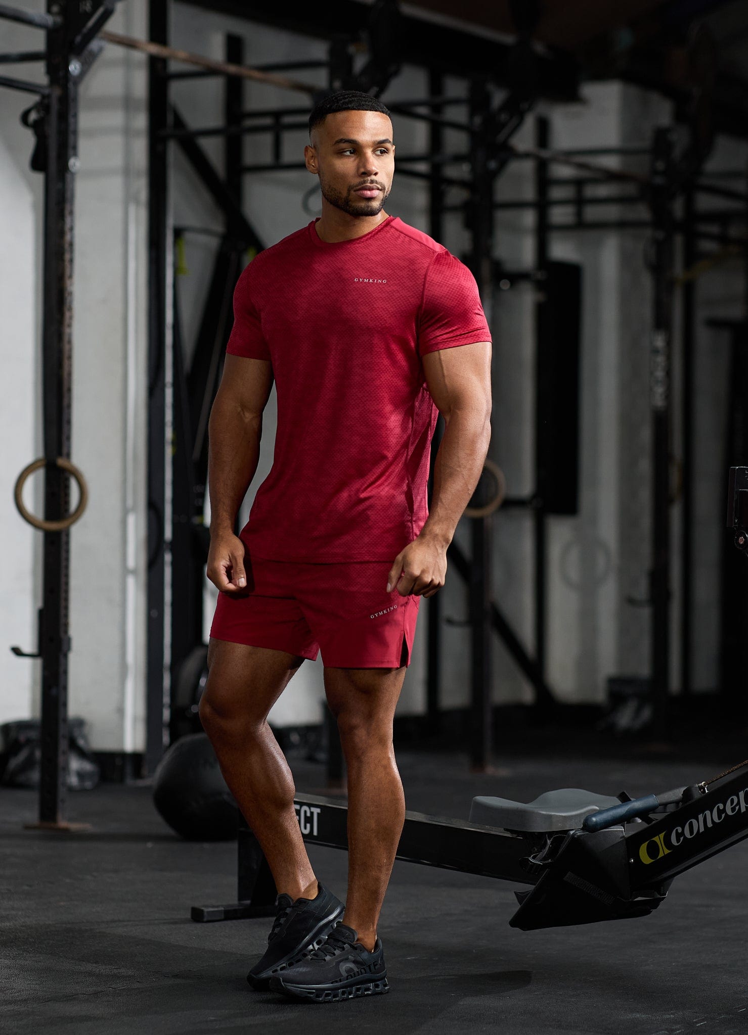 Gym King Enigma AOP Tee Deep Red GYM KING