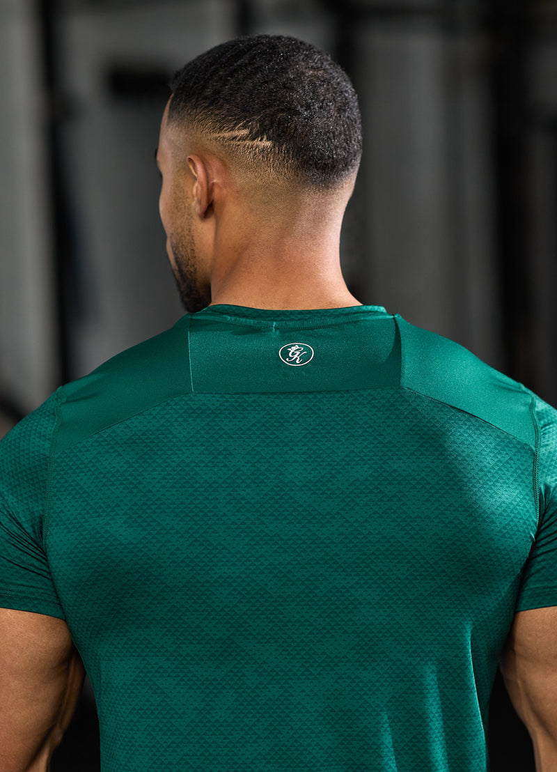 Gym King Enigma AOP Tee - Emerald Green