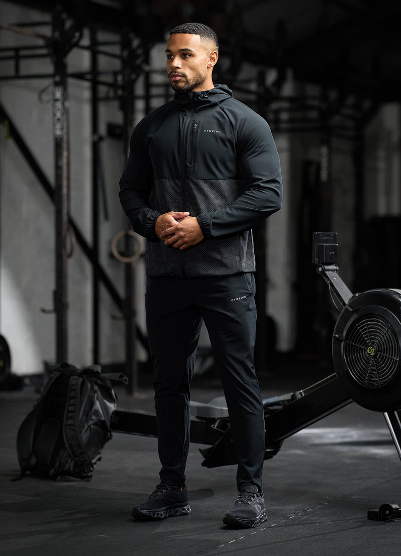 Gym King Enigma Full Zip Hood - Black