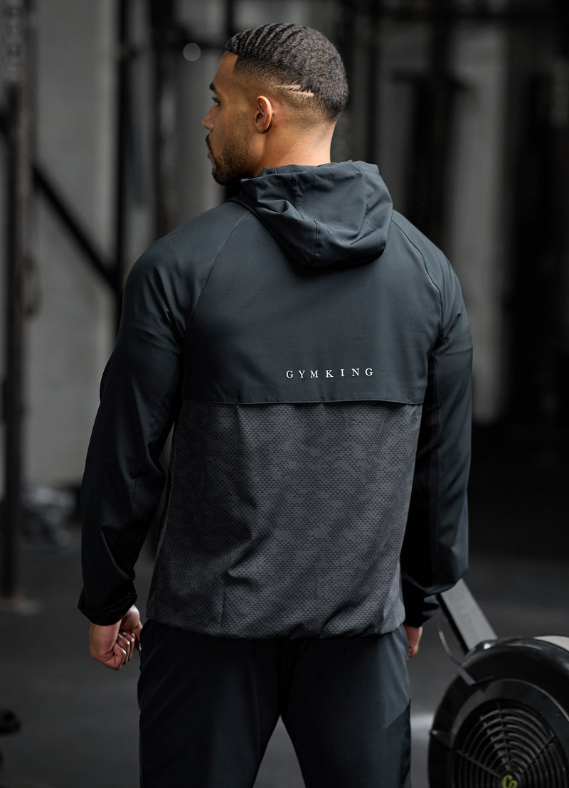 Gym King Enigma Full Zip Hood - Black