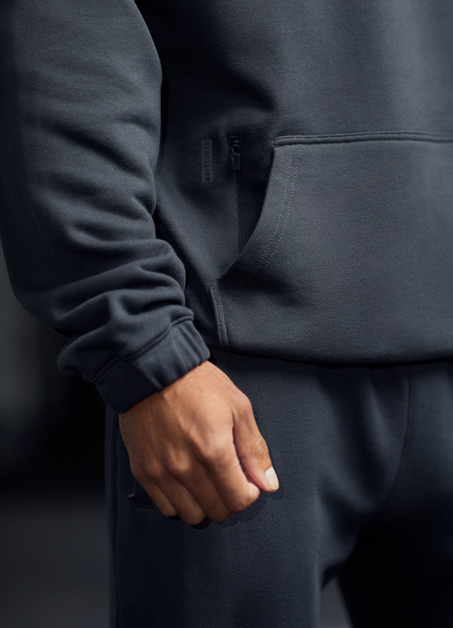 Gym King Rebellion Pro Hood - Pewter