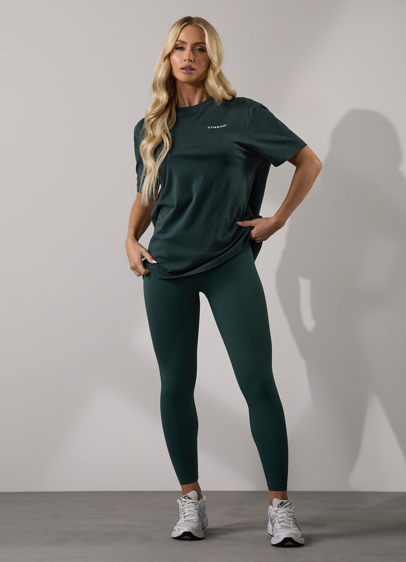 Gym King 365 Boyfriend Tee - Deep Forest Green