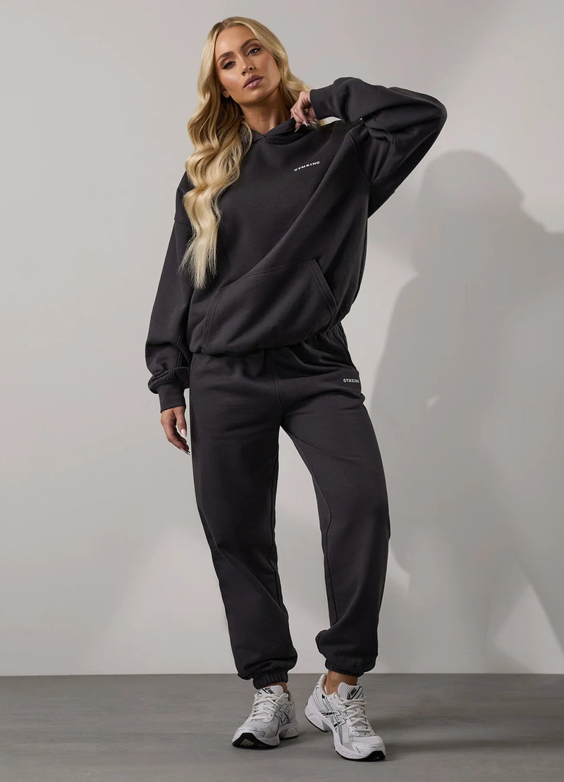 Gym King 365 Relaxed Fit Hood Tracksuit - Dark Pewter