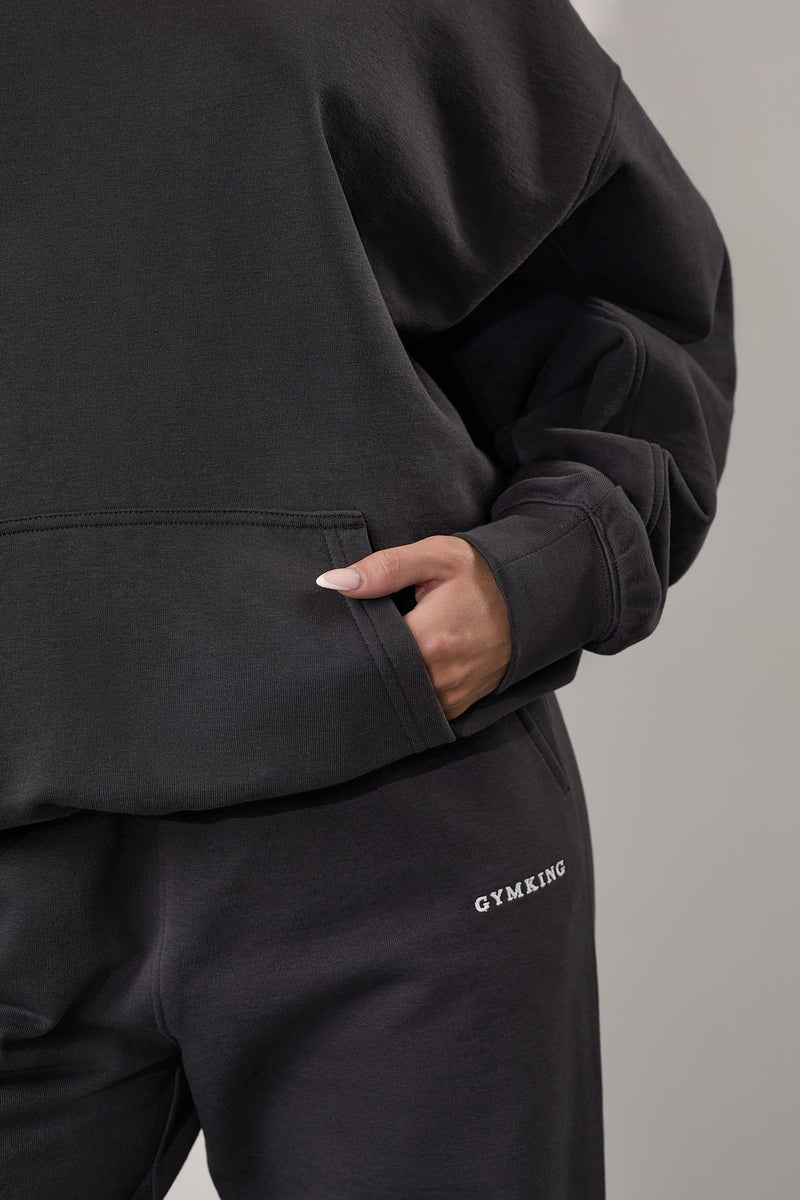 Gym King 365 Relaxed Fit Hood Tracksuit - Dark Pewter